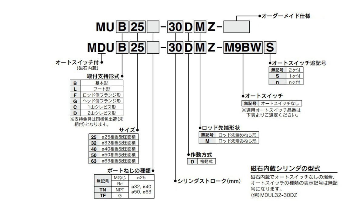 Model number notation: images