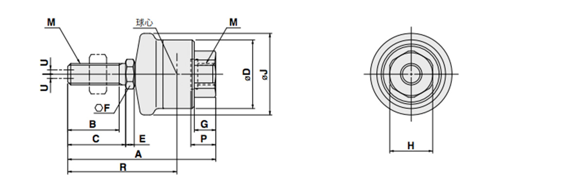 JS10, 16 dimensional drawing