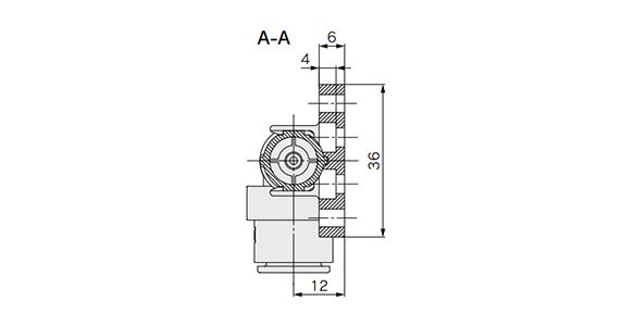 Standard bracket dimensional drawing 1