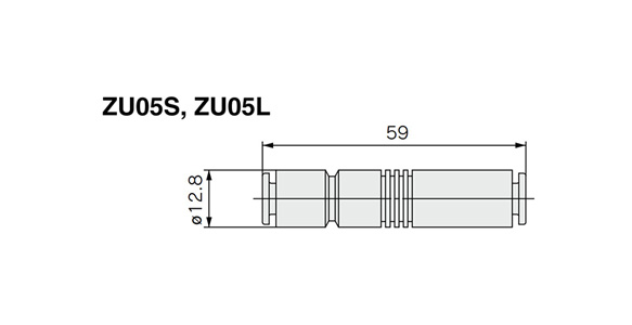 ZU05S, ZU05L dimensional drawing