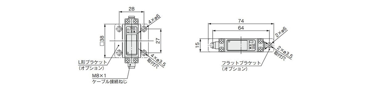 Single unit dimensional drawing 1