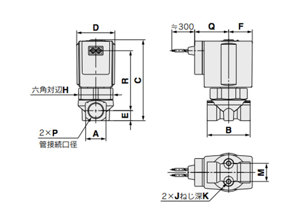 Grommet: G dimensional drawing