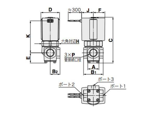 Grommet: G dimensional drawing