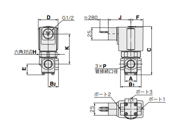 Conduit: C dimensional drawing