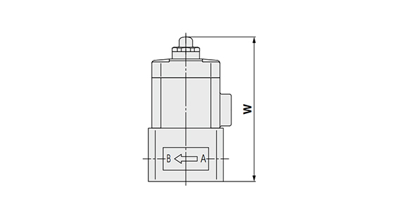 With indicator: LVA20 dimensional drawing