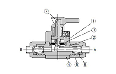 Integrated fitting type diagram