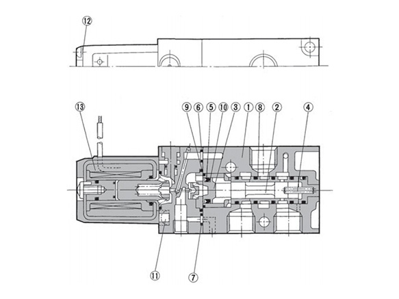 N.C. (VZ412) structure drawing