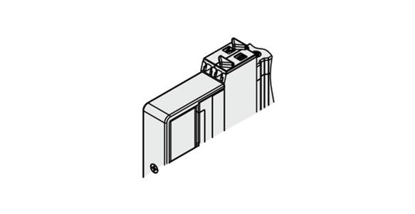 F: Sliding lock type external appearance