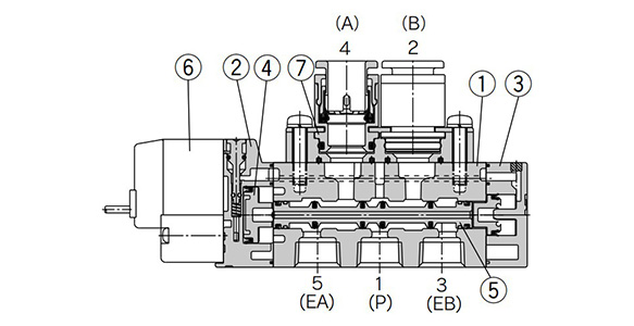 2 position single structure drawing