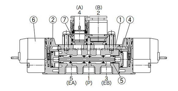 2-position double structure drawing