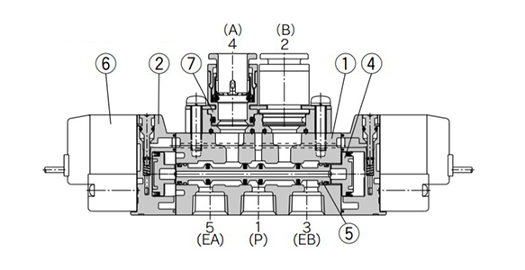 2-position double structure drawing