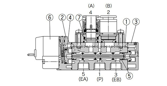 2 position single structure drawing