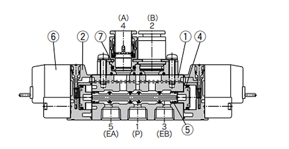 2-position double structure drawing