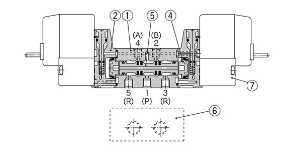 2-position double structure drawing