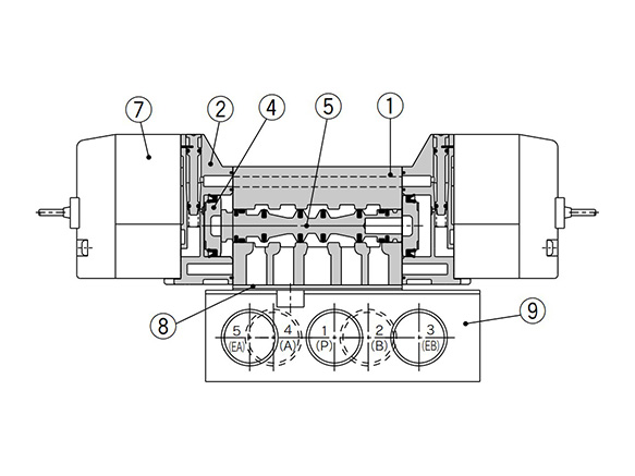 2-position double structure drawing