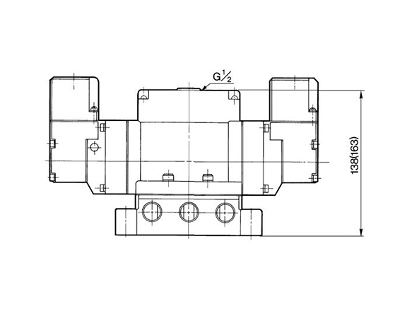 Conduit terminal: VP4250-□□T-□/VP4350-□□T-□/VP4450-□□T-□ dimensional drawing