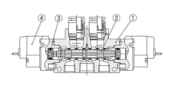 2-position double structure drawing