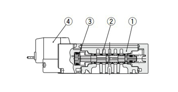 Metal-seal type (2 position single) structure drawing