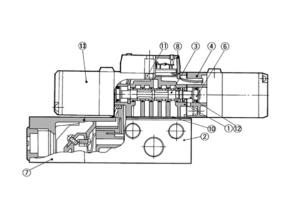 2-position double structure drawing