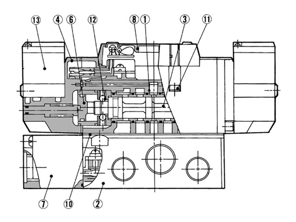 2-position double structure drawing