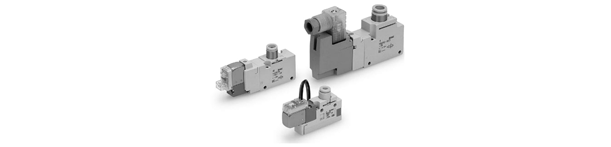 3-Port Solenoid Valve VQZ100/VQZ200/VQZ300 Series, single unit, body ported type external appearance