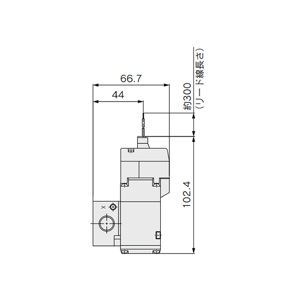 L-type plug connector (L) dimensional drawing