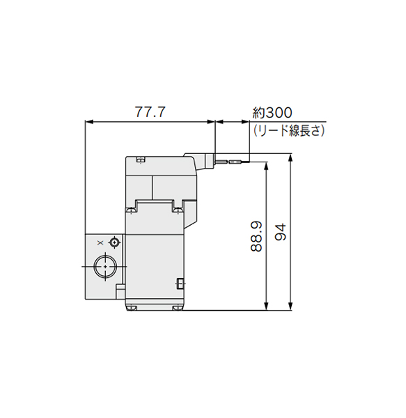 M-type plug connector (M) dimensional drawing