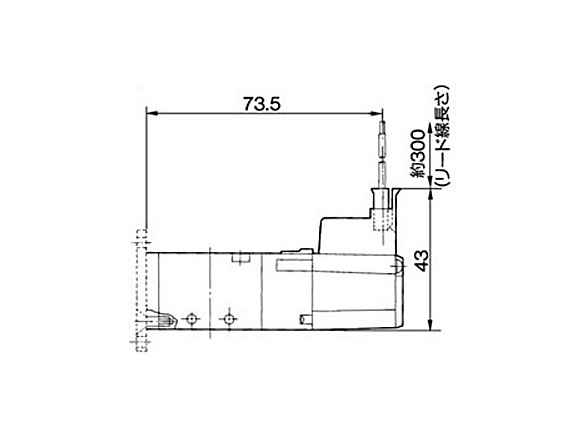 L plug connector (L): VZ3120-□L□□-M5 dimensional drawing