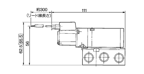 M plug connector (M): VZ5140-□M□□-(01, 02) dimensional drawing