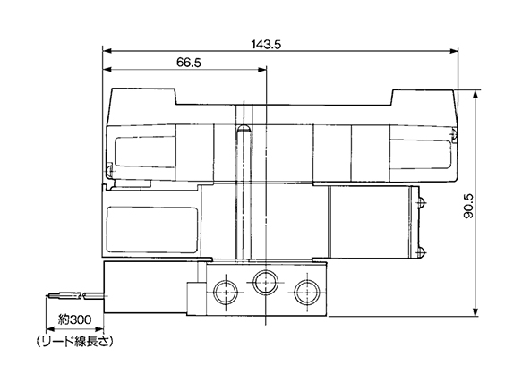 3-position perfect: VZS2650-□FZ-01 dimensional drawing