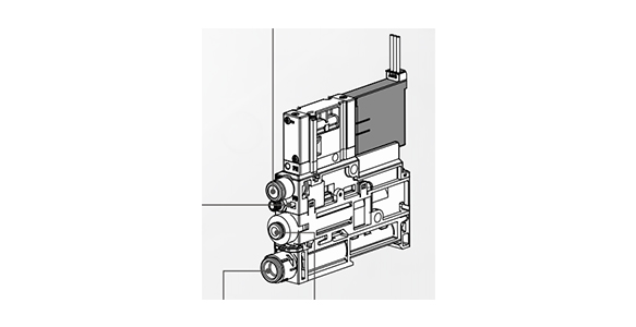 Vacuum pump system external appearance