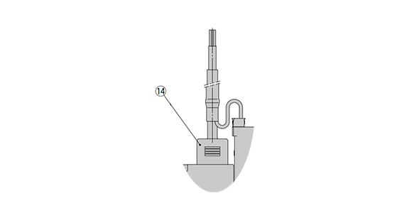 Lead wire with connector for switch with energy-saving function expanded structural view