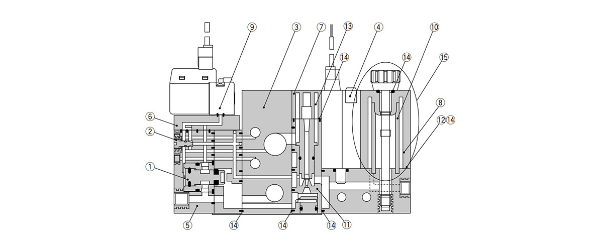 ZX1101-K15LOZ-E55CN-L | Vacuum Unit, Ejector System ZX Series 