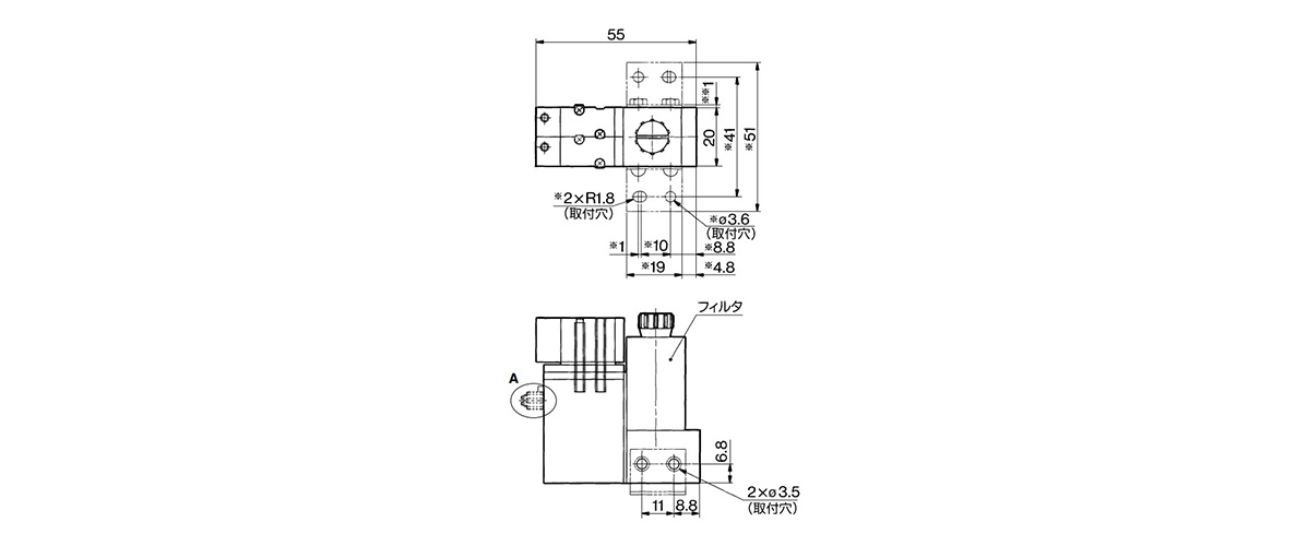 ZX100-K8-F with filter unit (F)