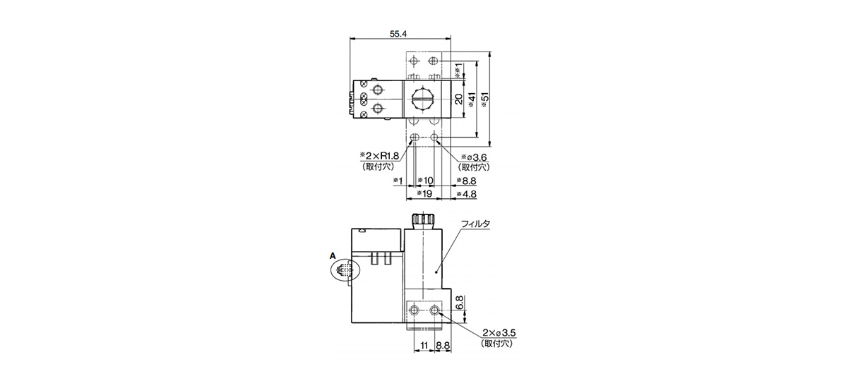 ZX100-K6-F with filter unit (F)