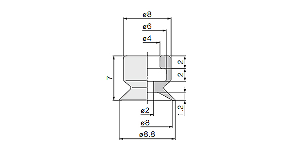 ZP2-B08MU□ dimensional drawing