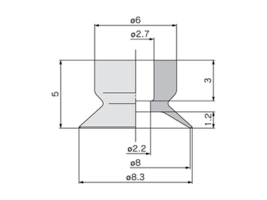 ZP2-B08AU□ dimensional drawing