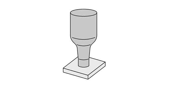 Example of suctioned transport of small components