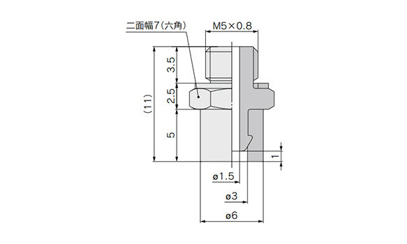 ZP2-T06S□-A5 dimensional drawing