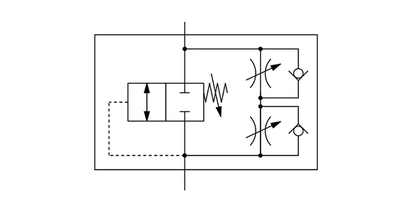 ASQ Series (Flow Valve) structure drawing