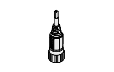 External appearance of lead wire with M12 connector (3 m) straight