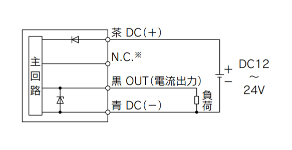 Internal circuit and wiring example of PSE57□-□-28