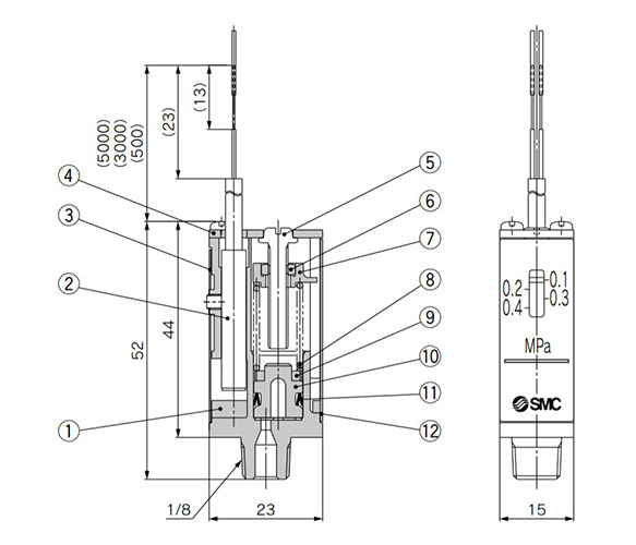 IS10 Series dimensions / structural drawing