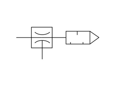 Box Type (Built-In Silencer) ZH□□B Ejector display symbols