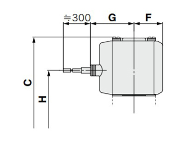 Grommet: GS dimensional drawing