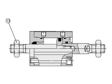 Diagram: rod end male thread