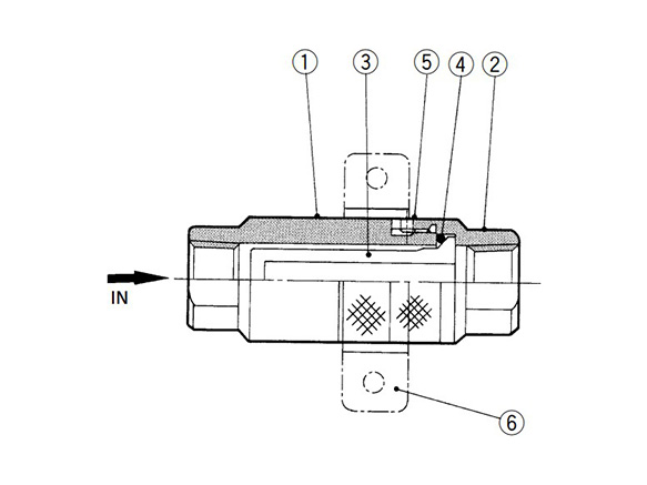 Cartridge Type / Straight Type, SFB200 Series diagrams