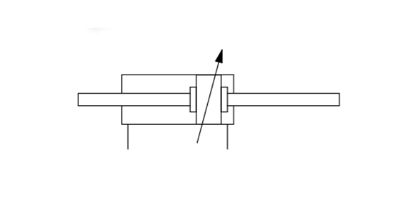 MB1W Series Square-Tube Type Air Cylinder, Standard Type, Double Acting, Double Rod JIS symbol (air cushion)