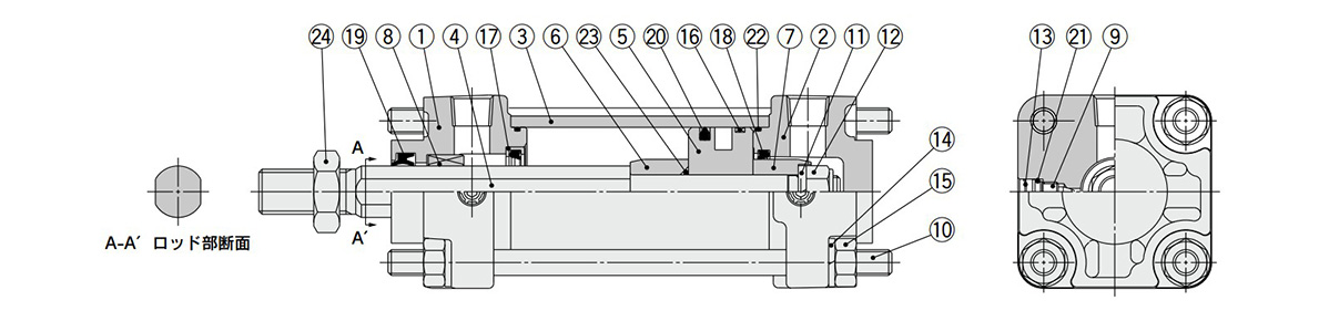 CA2K Series structural drawing