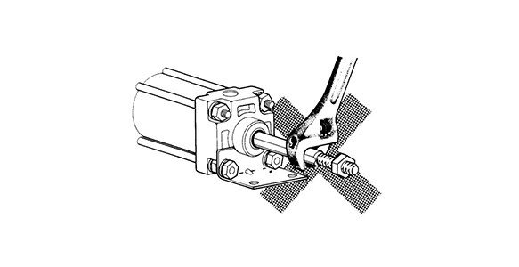 Incorrect mounting diagram